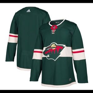Men's Minnesota Wild Adidas Authentic Blank Jersey